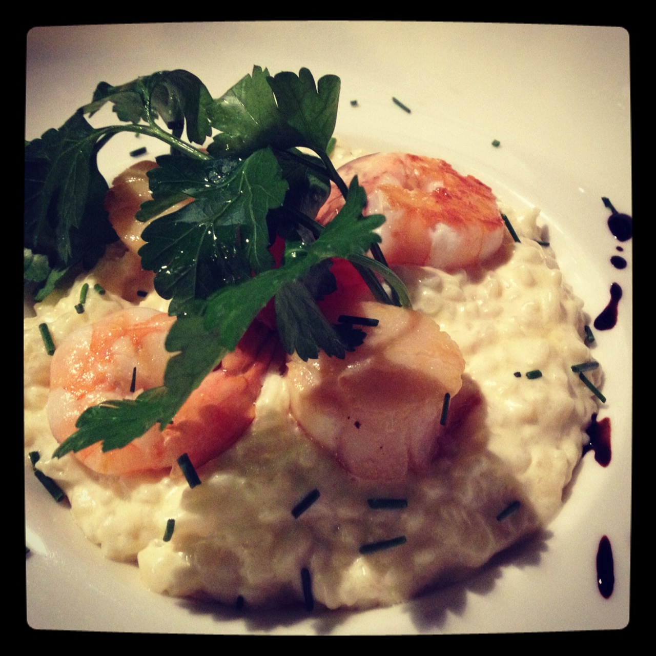 Paris Food, Shrimp and Cheese Risotto at Le Gabin