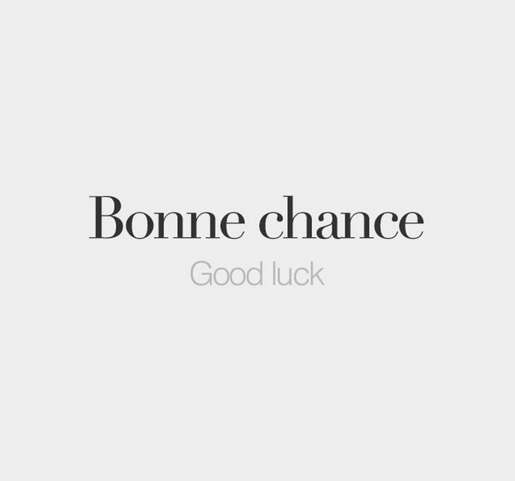 Bonne Chance Goodluck My Parisian Life