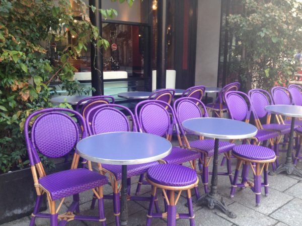 Cafe Paris chairs terrace