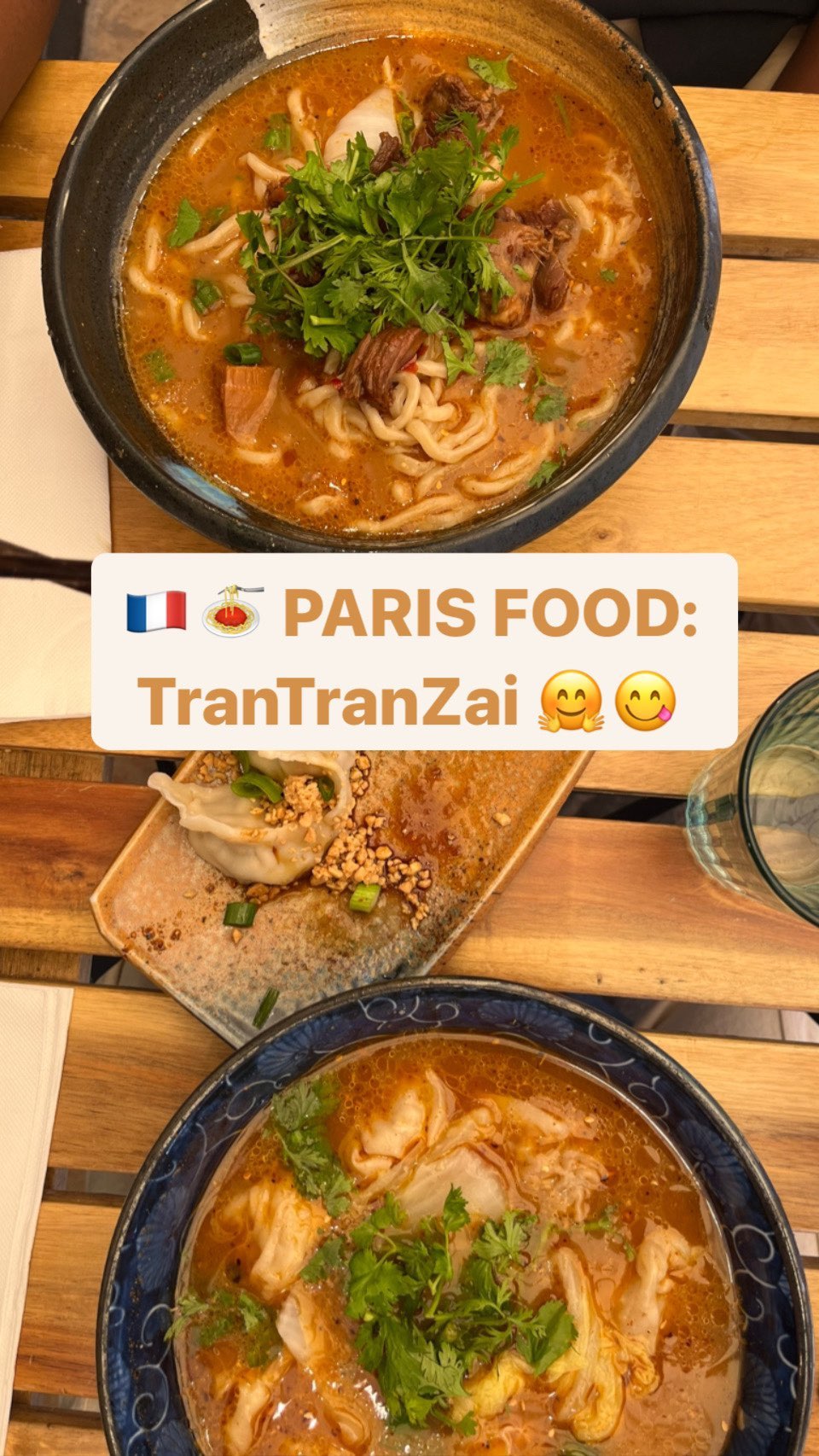 FOOD IN PARIS : the flavour points at TranTranZai is everything. I love going here with my family. 🍝🍝 Located in the 2nd arrondissement close to Châtelet/Les Halles … everything is good and they will add the level of spice you want per meal from 0 to 6 🔥🔥🔥 
/
Loving the content? Share, Like, Follow and bookmark for your next trip to Paris @myparisianlife #paris #myparisianlife #wheretoeatinparis #parisblogger #paristourguide #travelerinparis #parisjetaime #parisfood