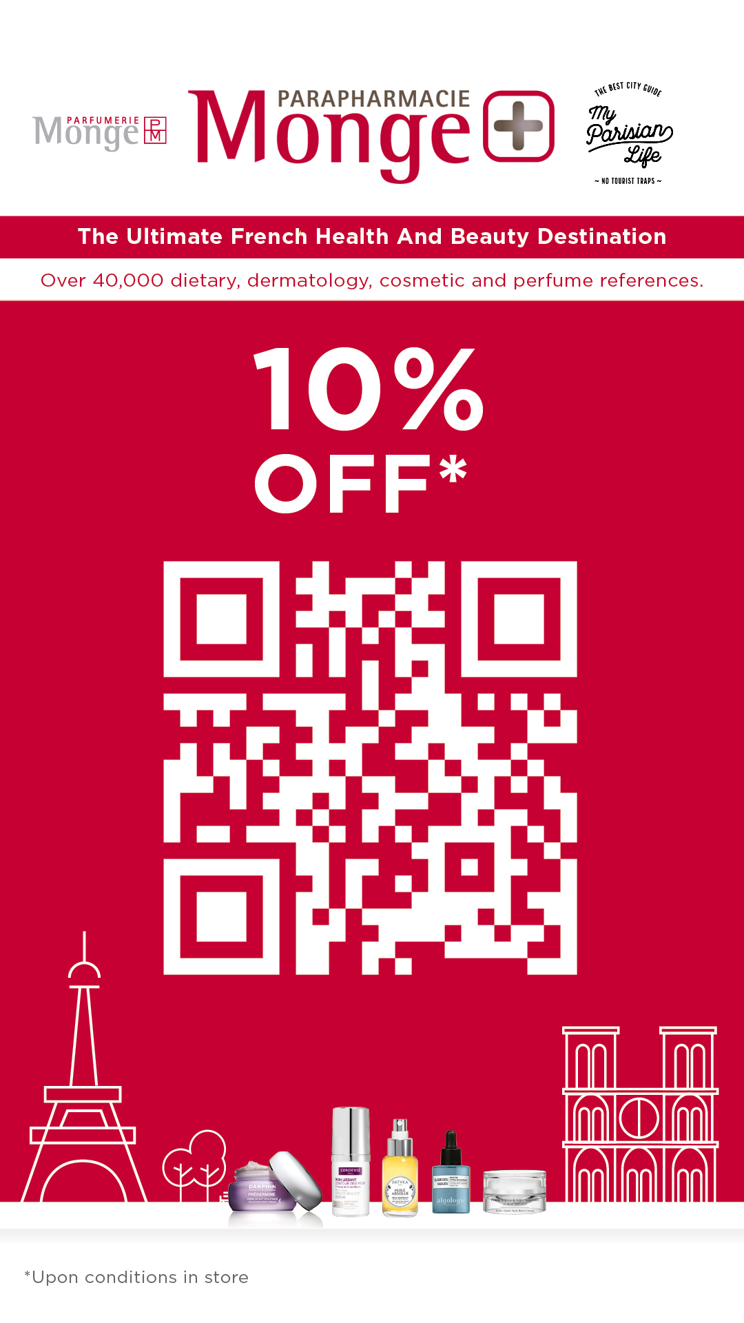 paris discount beauty products pharmacy monge